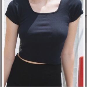 RARE Brandy Melville Navy Devon top